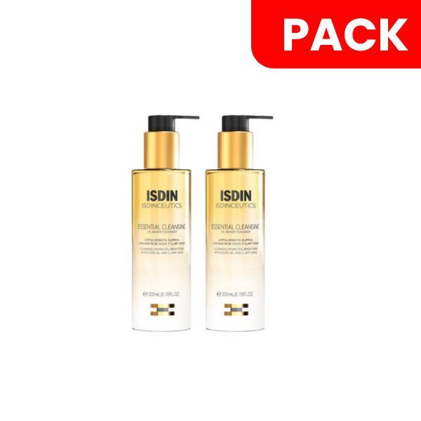 Dúo Pack Limpiador Facial Isdin Isdinceutics Essential Cleansing - Frasco 200 ML